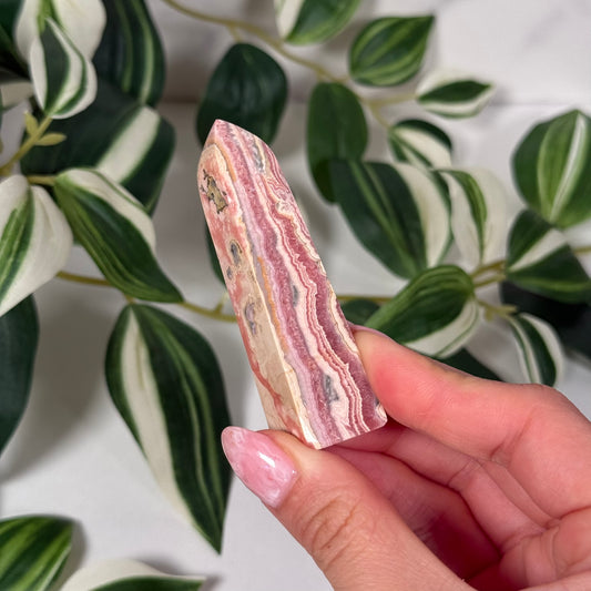 Rhodochrosite tower