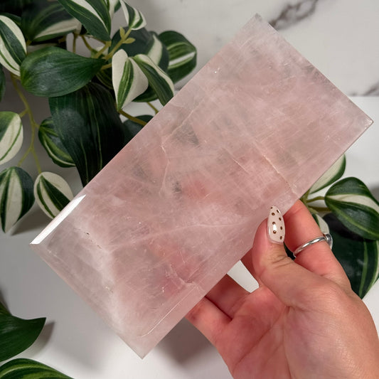Rose quartz tray