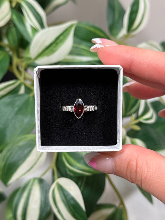 Size 6 garnet ring