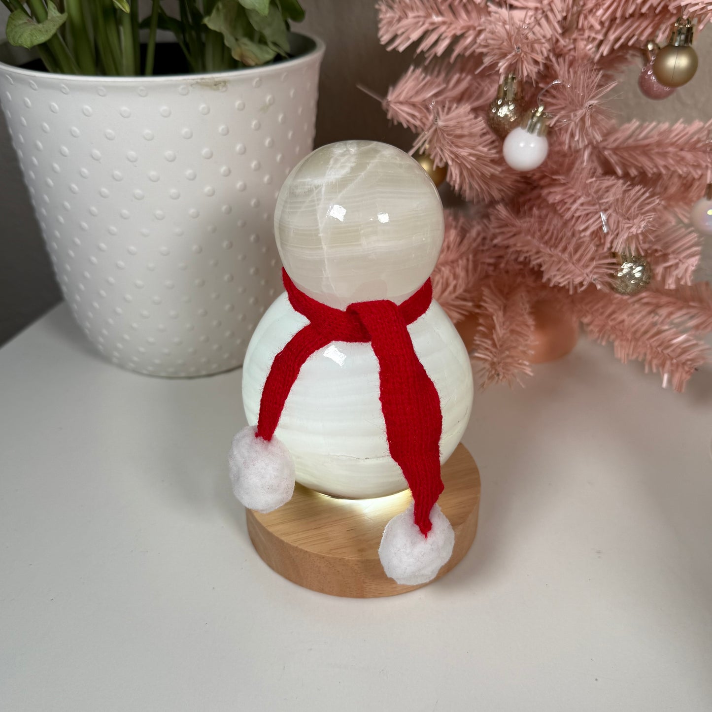 Onyx snowman lamp - choose your own