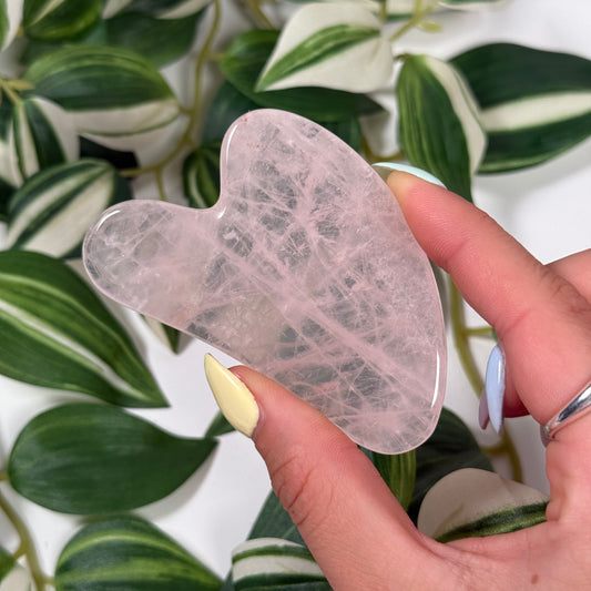 Rose quartz gua sha