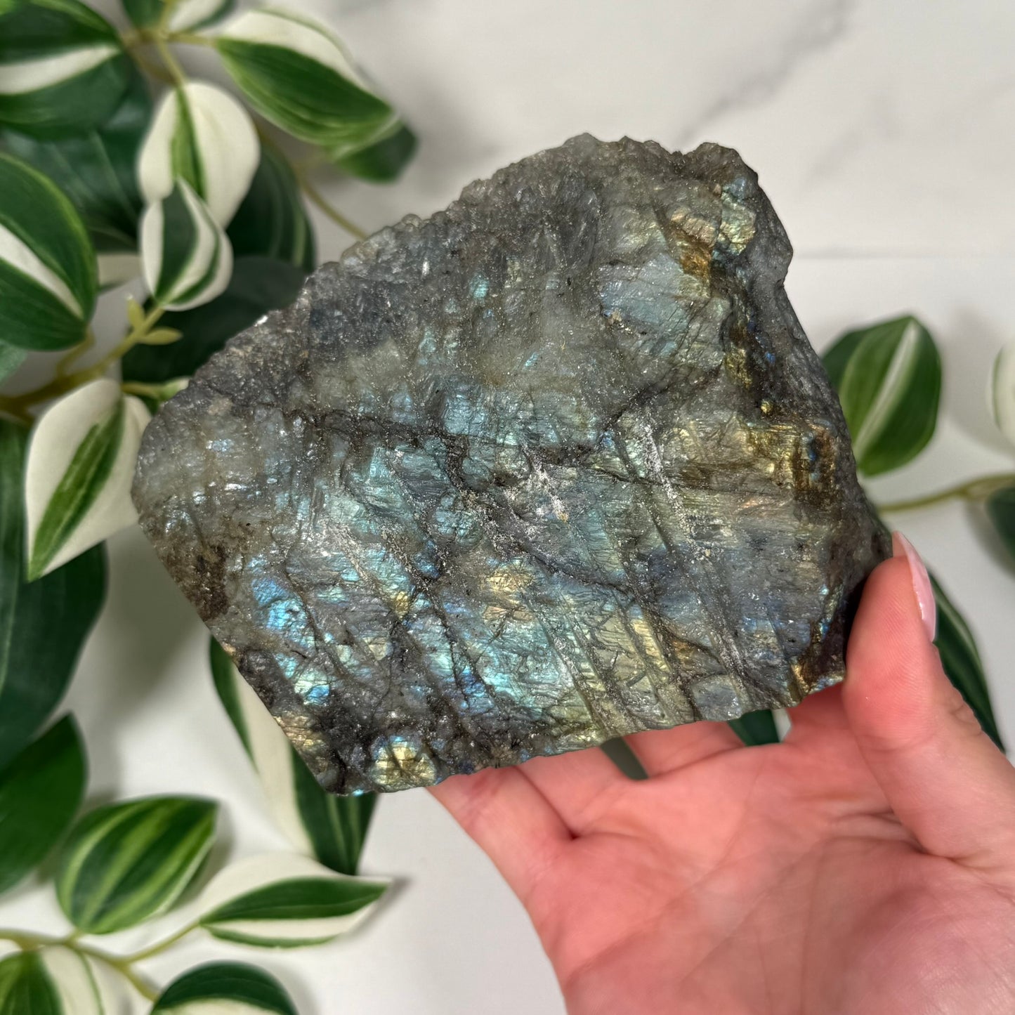 Labradorite partially polished freeform 60