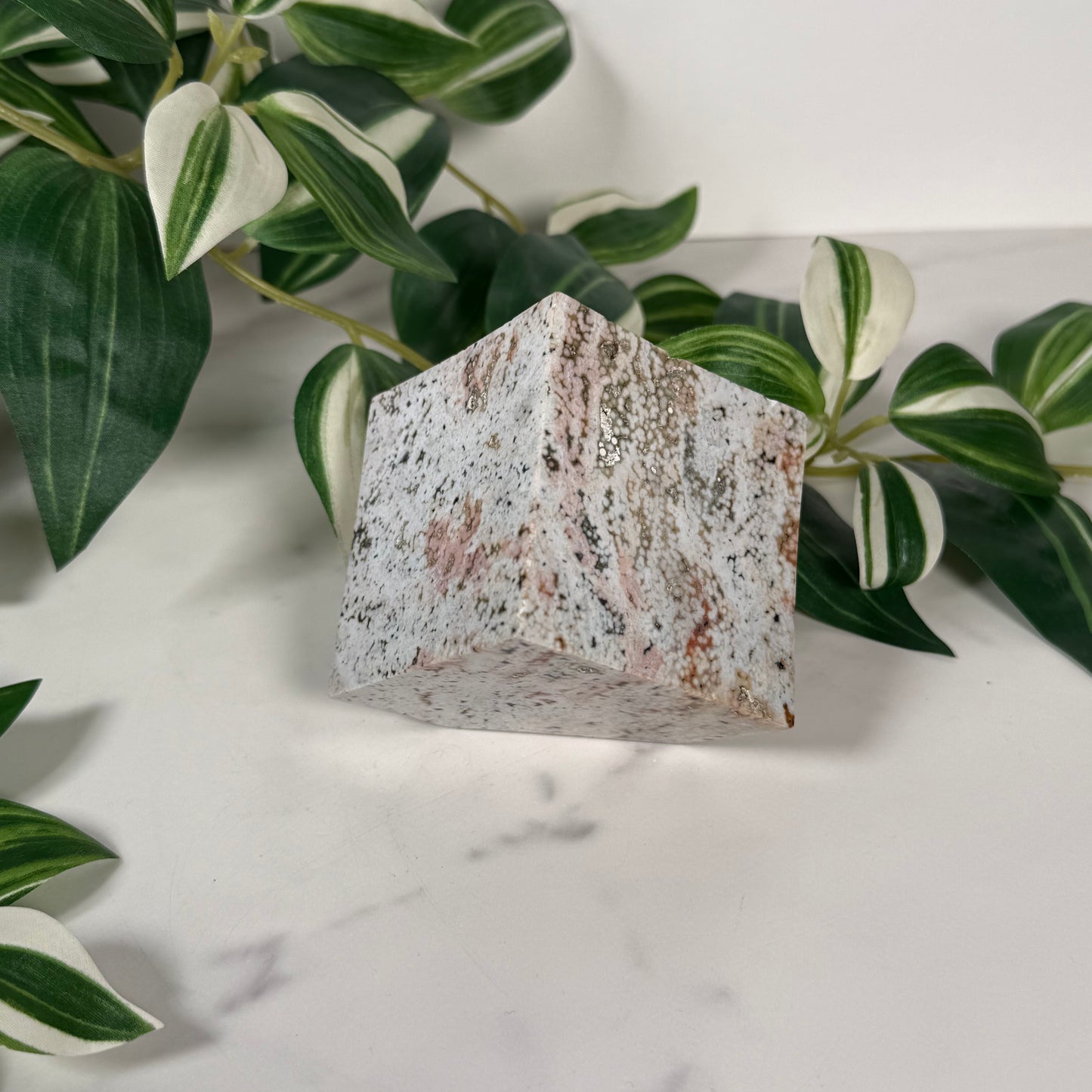 Sea jasper cube 55