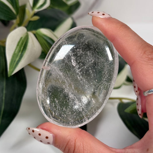 Himalayan quartz palmstone