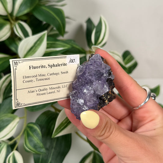 Elmwood mine fluorite with sphalerite