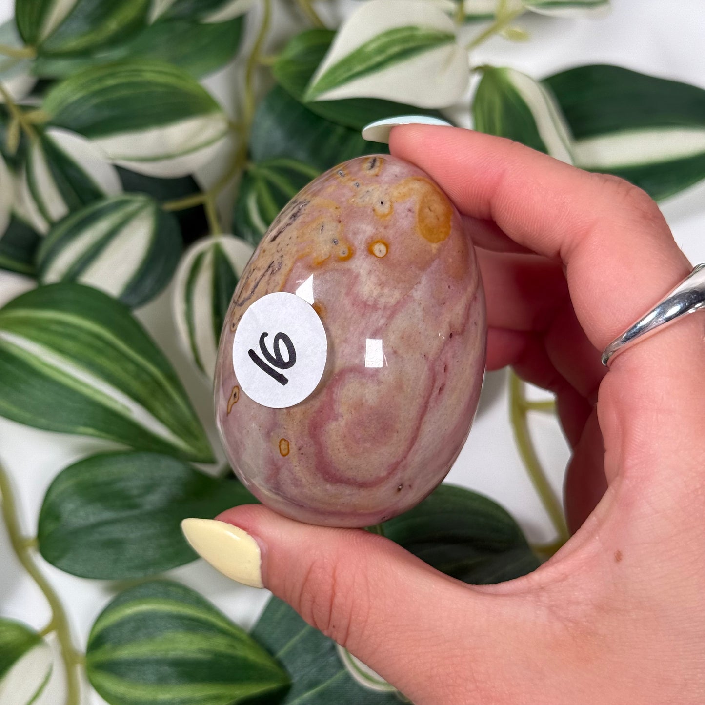 Polychrome jasper egg
