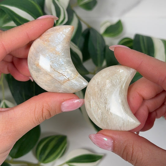 White moonstone moon
