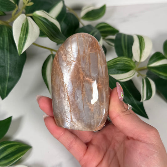 Peach moonstone freeform 28
