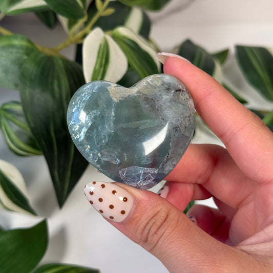 Mexican fluorite heart B