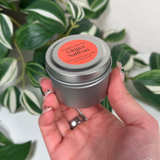 Ginger Saffron candle - 2oz tin