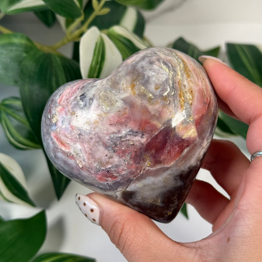 Strawberry opal heart 45