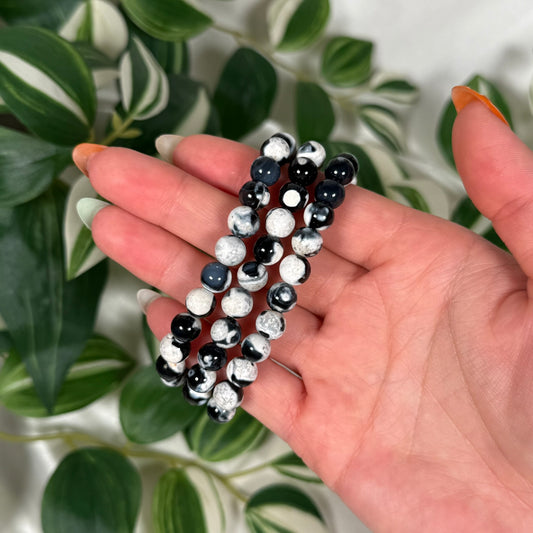 Orca agate bracelet 8mm