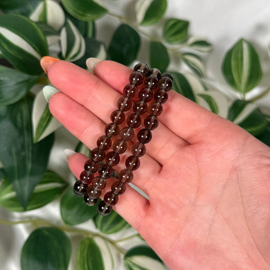 Smoky quartz bracelet 8mm