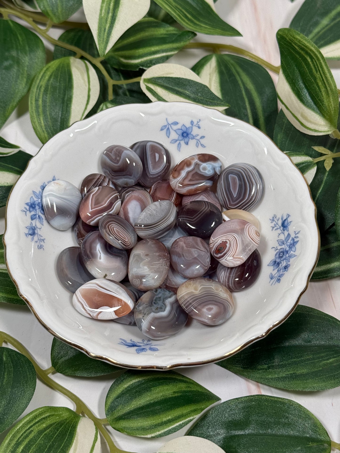 Botswana agate flat tumble - small