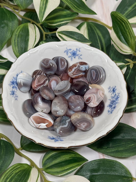 Botswana agate flat tumble - small