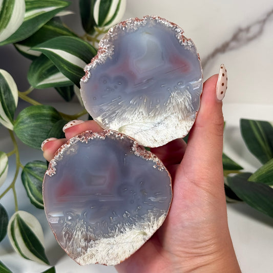 Swazi agate pair 180