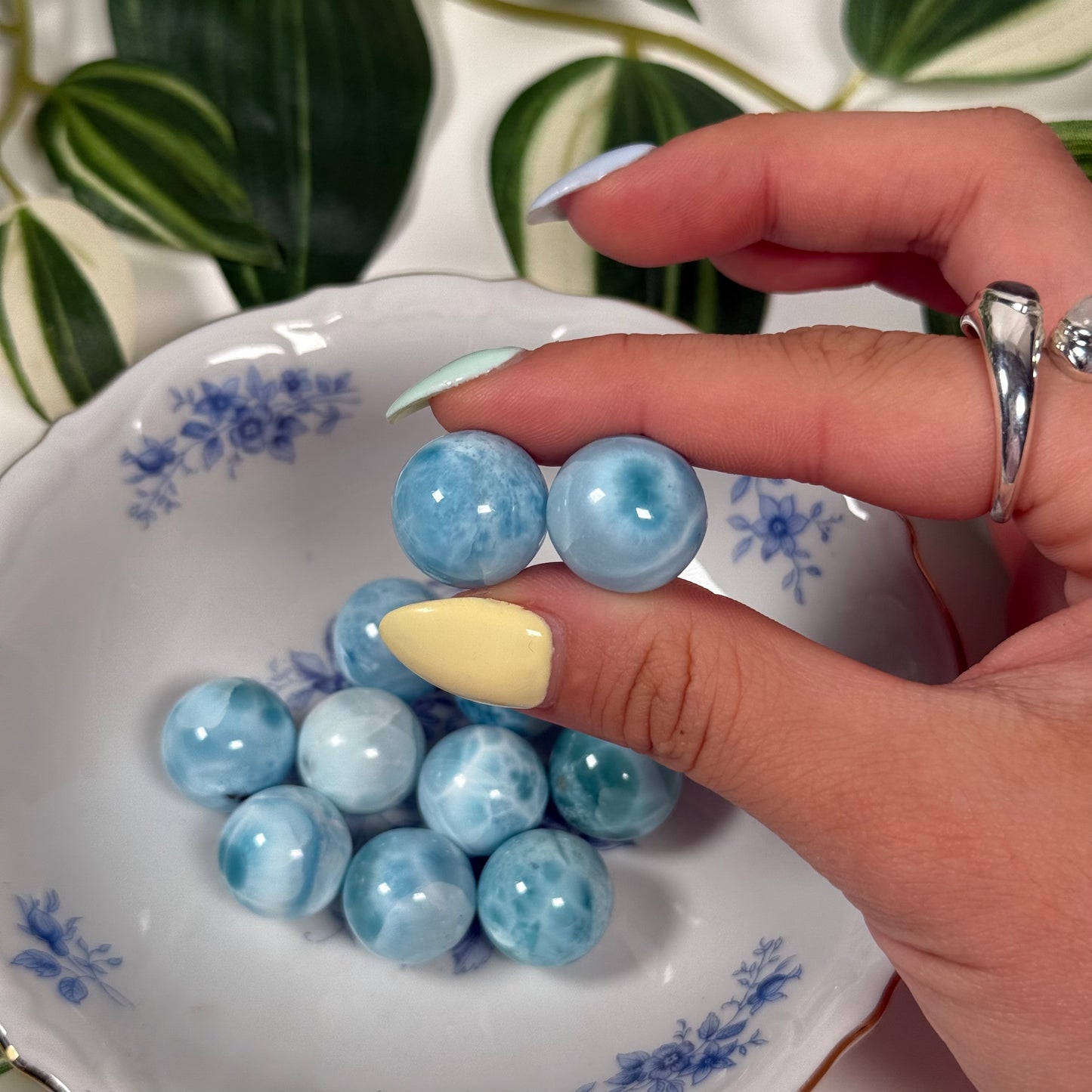 Mini larimar sphere (~7.5grams)