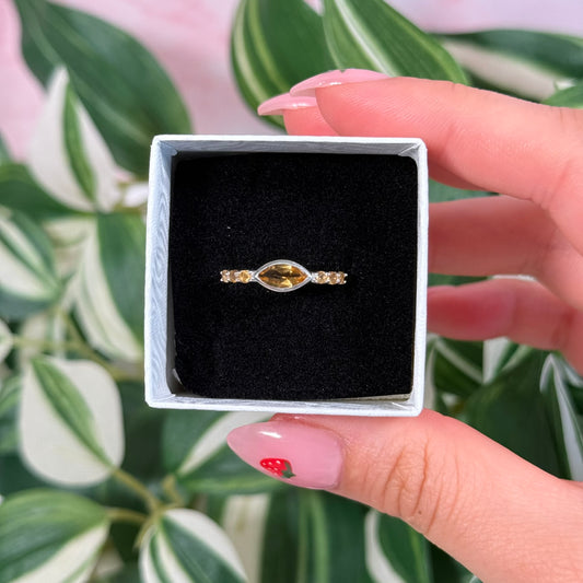 Citrine ring (sizes 6, 7)
