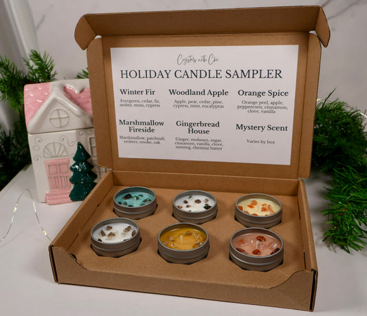 Holiday crystal sampler box