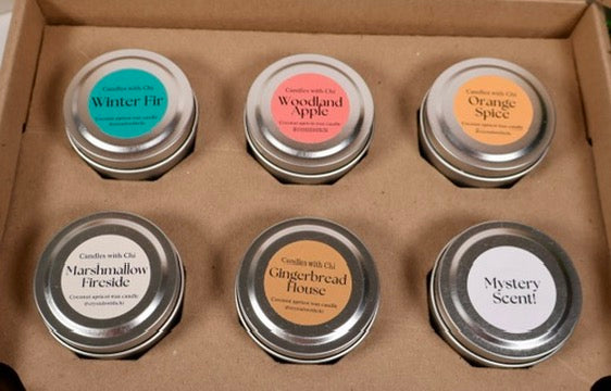 Holiday crystal sampler box