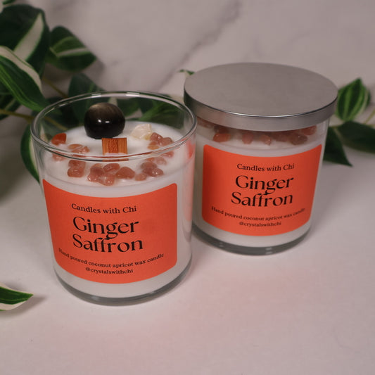 Ginger Saffron candle - Large 8oz