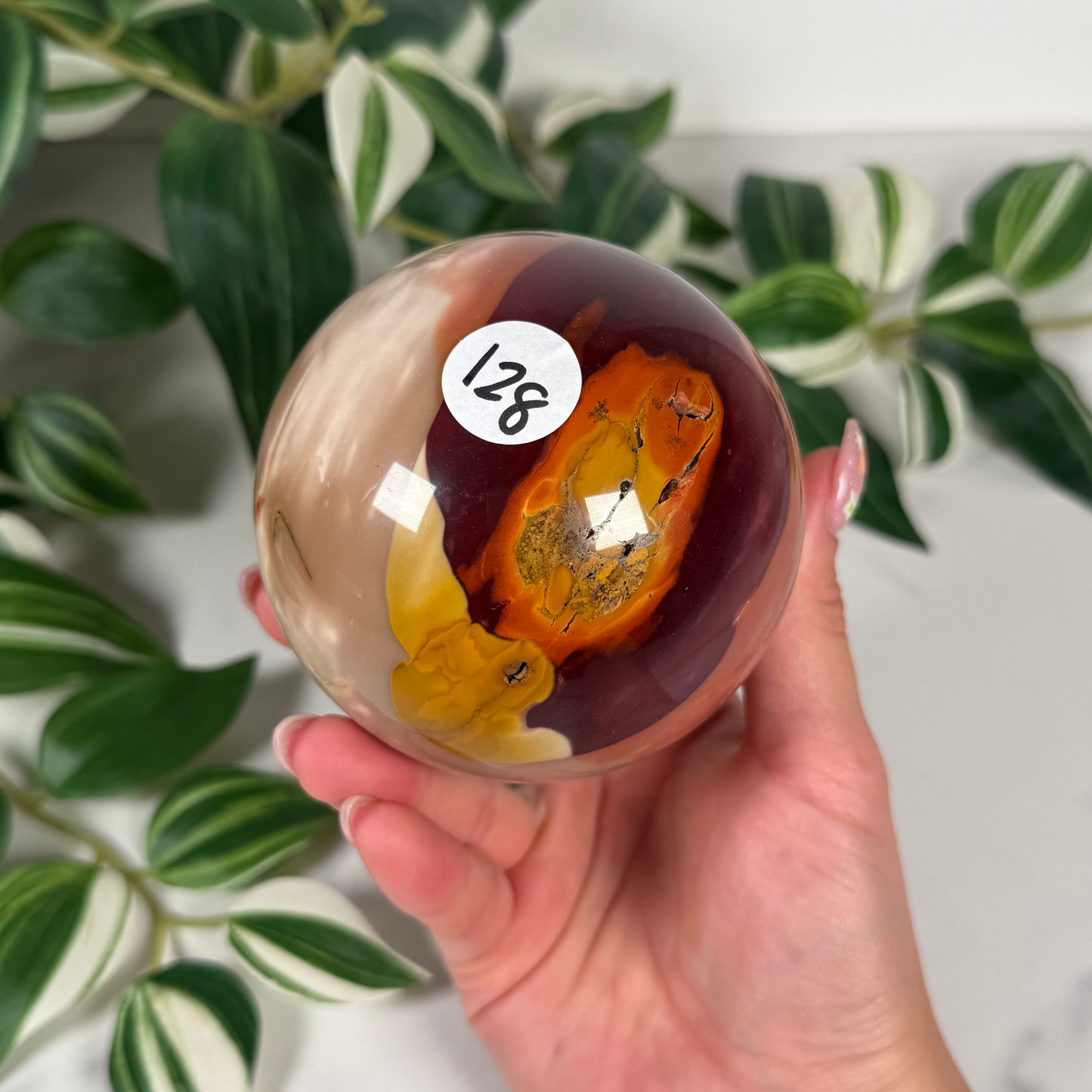 Mookaite sphere 128
