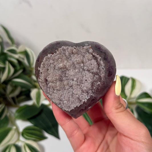 Sugary amethyst heart 53