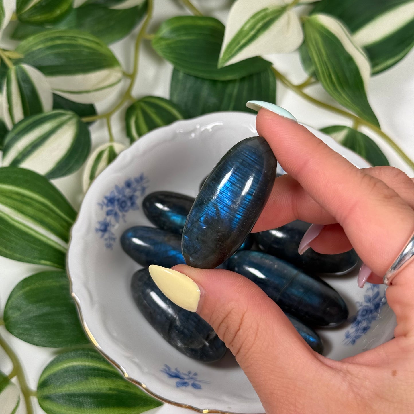 Blue labradorite shiva