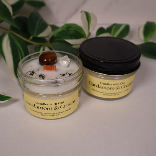 Cardamom and Cream candle - Small 4oz