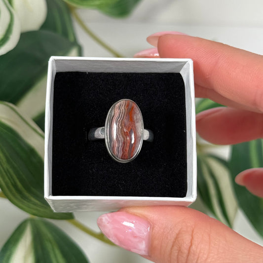 Size 7 Laguna lace agate ring