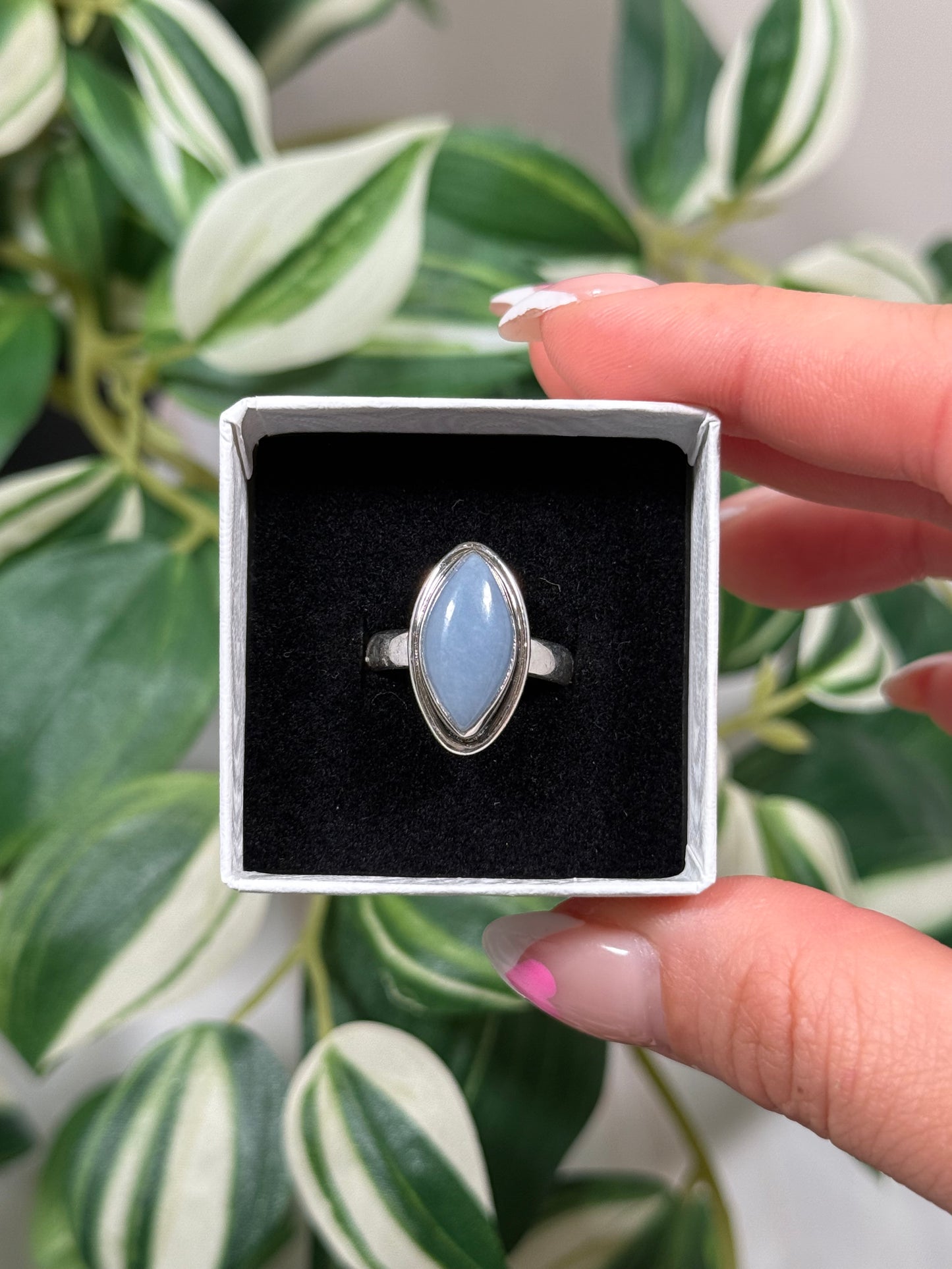 Size 6 angelite ring