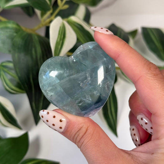 Mexican fluorite heart B