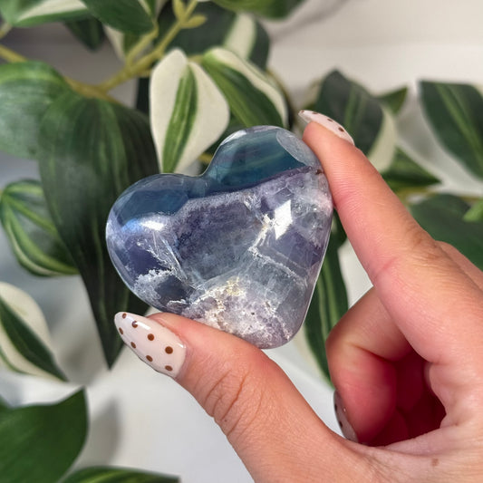 Mexican fluorite heart A