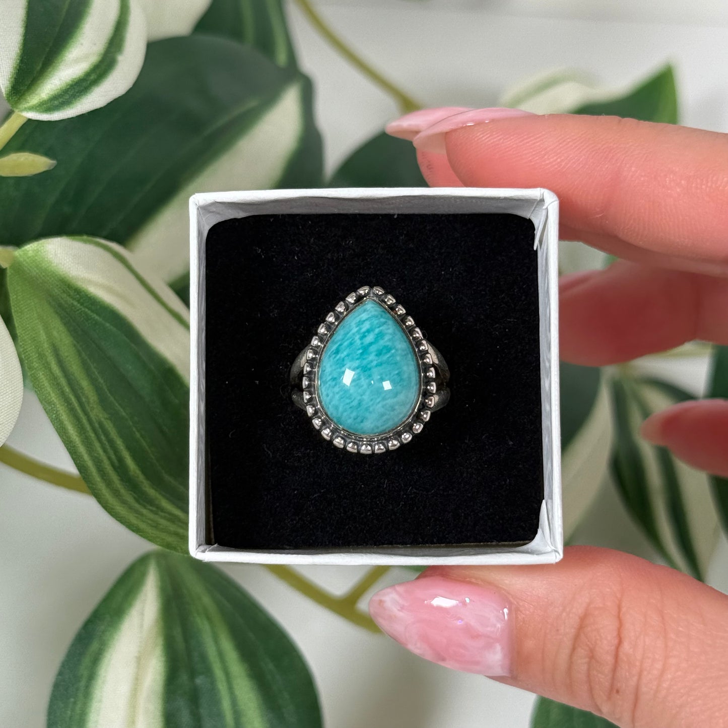 Size 7 amazonite ring