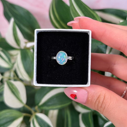 Size 5 Ethiopian opal ring A