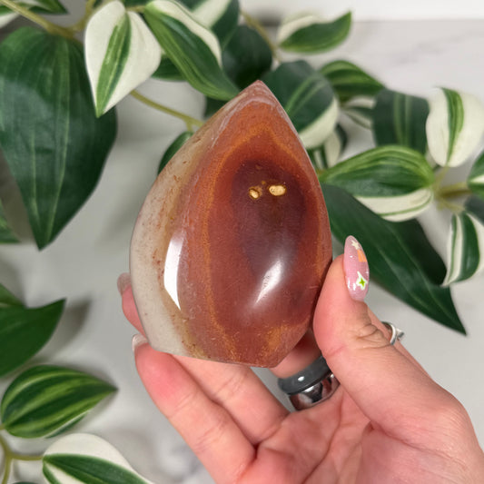 Polychrome jasper flame/freeform 14