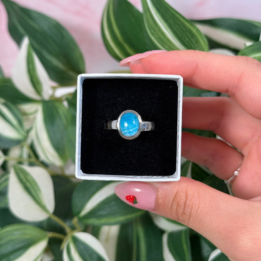 Size 7 hemimorphite ring