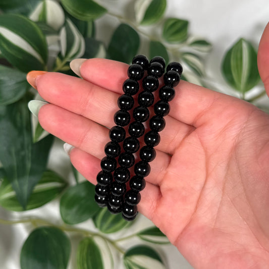 Black tourmaline bracelet 8mm