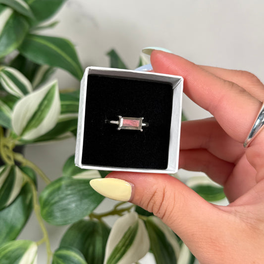 Pink/purple labradorite ring (sizes 5, 11)