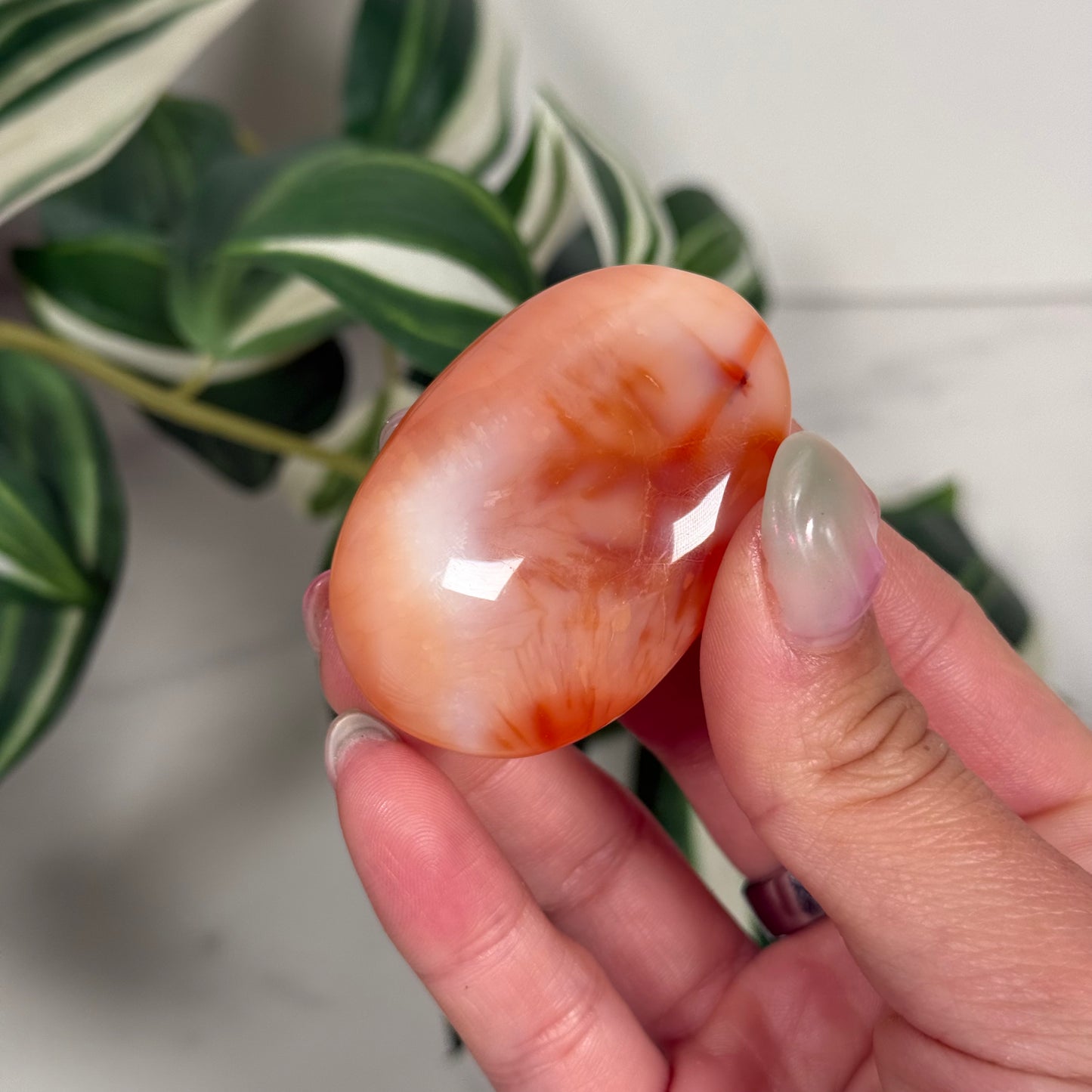 Carnelian palmstone 8