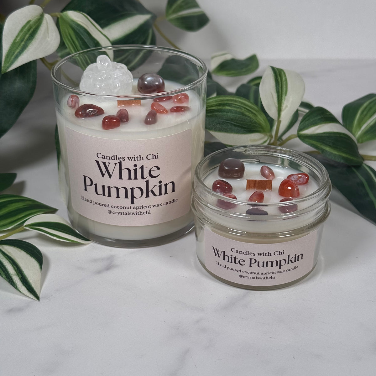 White Pumpkin Candle - Small 4oz, Large 8oz