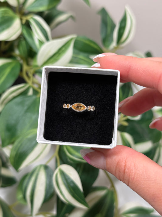 Citrine ring (sizes 5, 6)