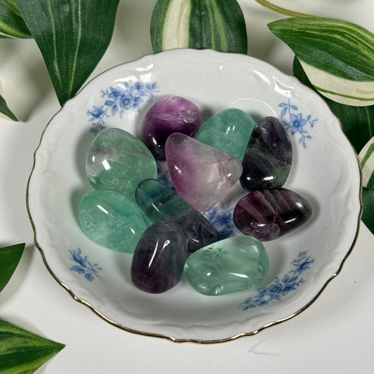 Fluorite tumble