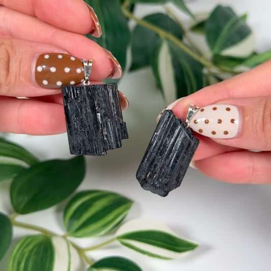 Black tourmaline pendant