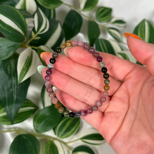 Multicolor tourmaline bracelet 5mm