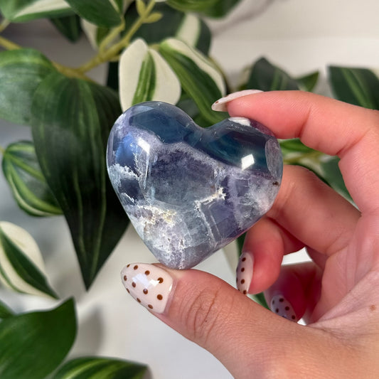 Mexican fluorite heart A