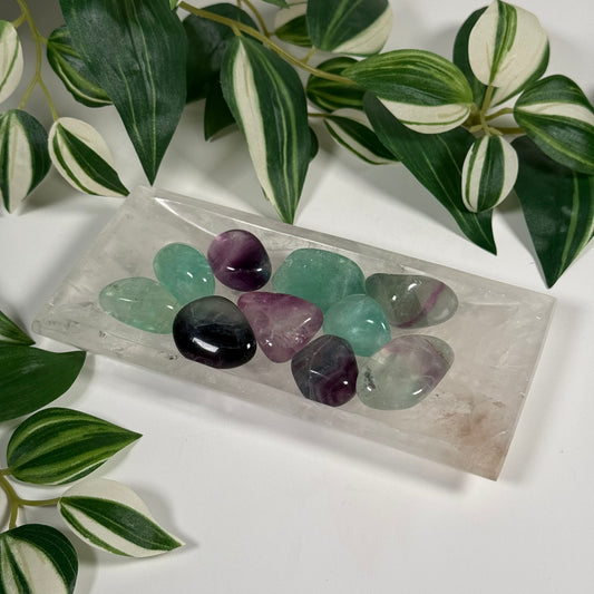 Clear quartz tray