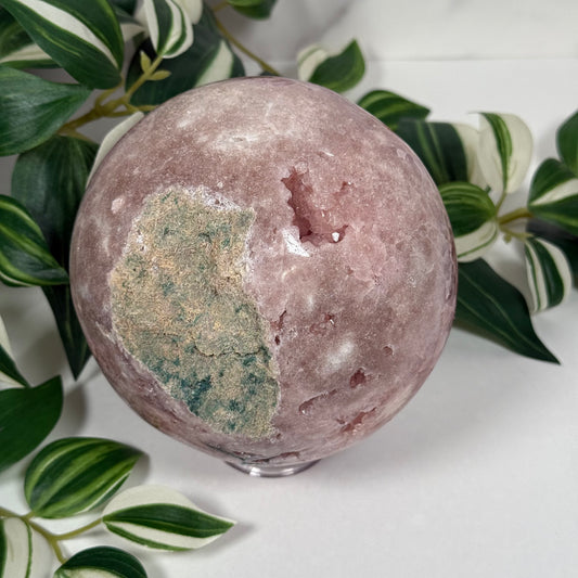 Pink amethyst x amethyst sphere 620