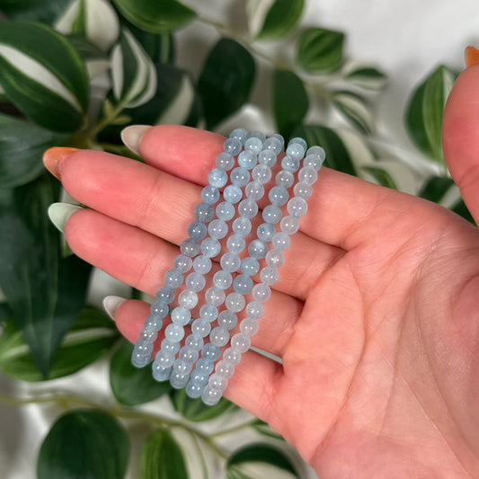 Aquamarine bracelet 5mm