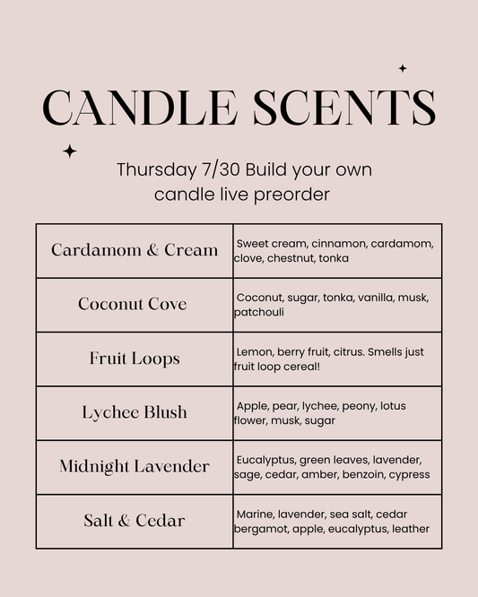 Build Your Own Candle Preorder